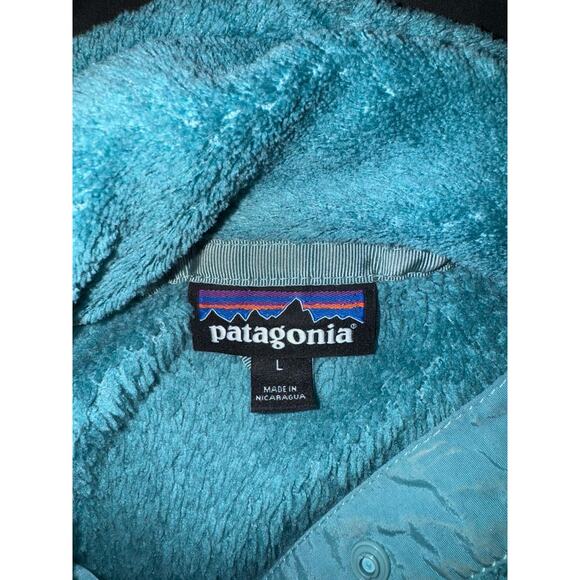 Patagonia Re-Tool Snap-T Pullover Fleece Polartec Women's Large Green Teal - Picture 4 of 4